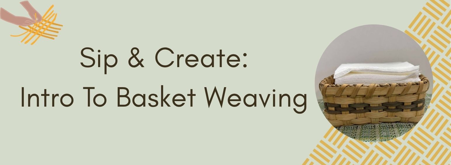 Image depicting a sample basket to be made at Blue Sky Coffee's intro to basket weaving class