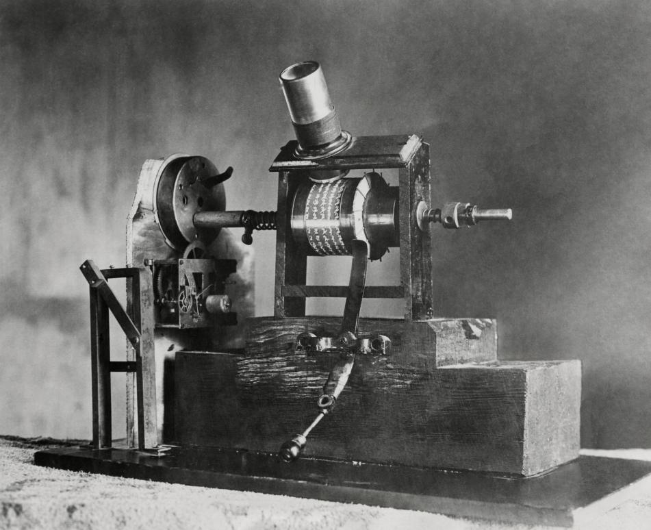 Old microscope invention